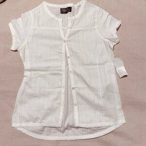 Vintage | Top | Cottagecore Girl’s Top in White